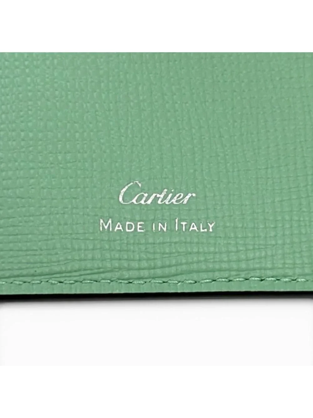 Cartier Losange Holder Leather Card Case Dark Green